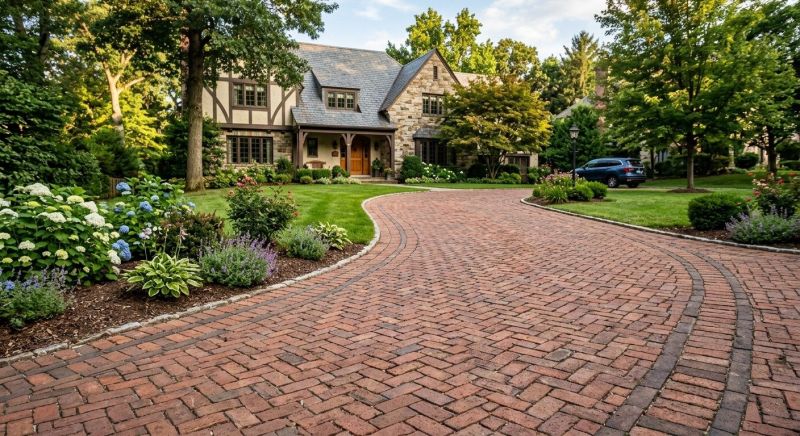 Brick Driveway Installation in Stamford, CT