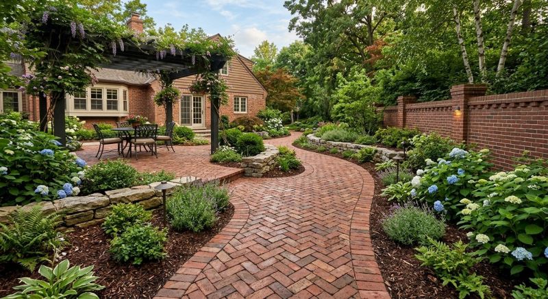 Brick Hardscape Construction in Manchester, NH