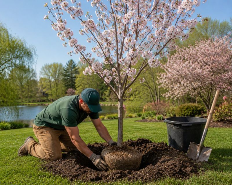 Japanese Cherry Tree Planting in Ventura County, CA