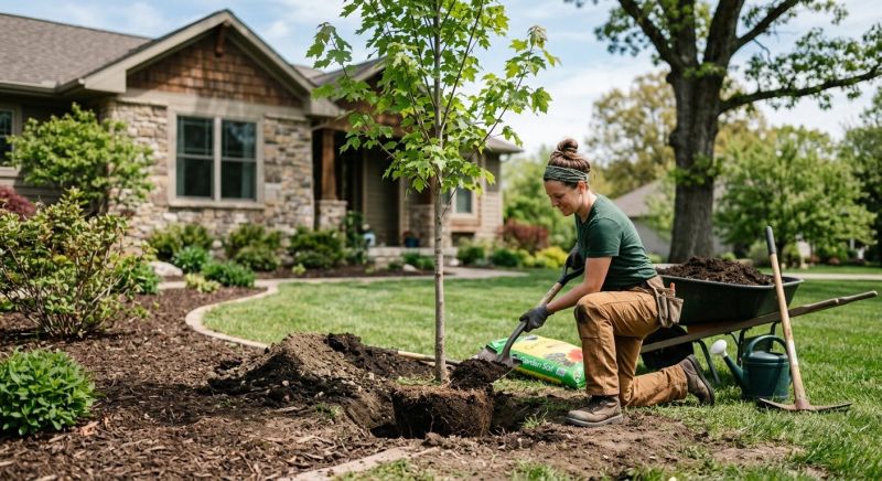 Japanese Maple Planting in Ventura County, CA