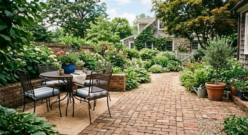Patio Brick Installation in Burlington, VT