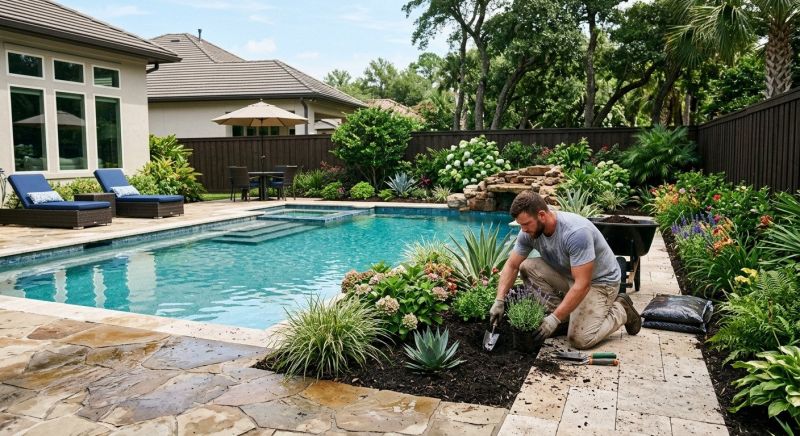 Pool Deck Landscaping in Ventura County, CA